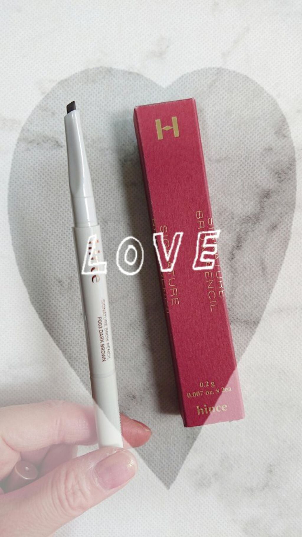 シグネチャー ブロウペンシル/hince/アイブロウペンシルを使ったクチコミ(1枚目)