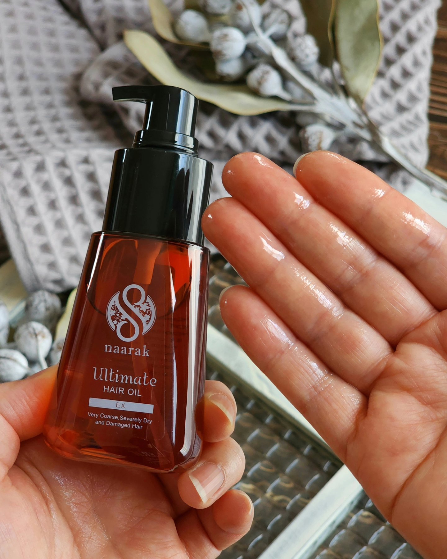 アルティメイトヘアオイルエクストラ/naarak/アウトバストリートメントを使ったクチコミ（3枚目）