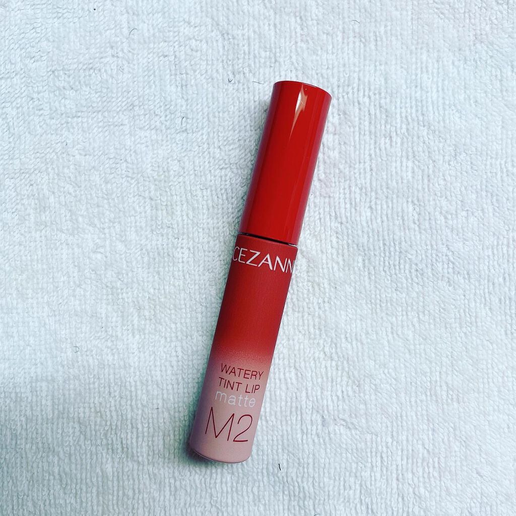 ウォータリーティントリップ マット M2　ウォームオレンジ/CEZANNE/リップティントを使ったクチコミ（2枚目）