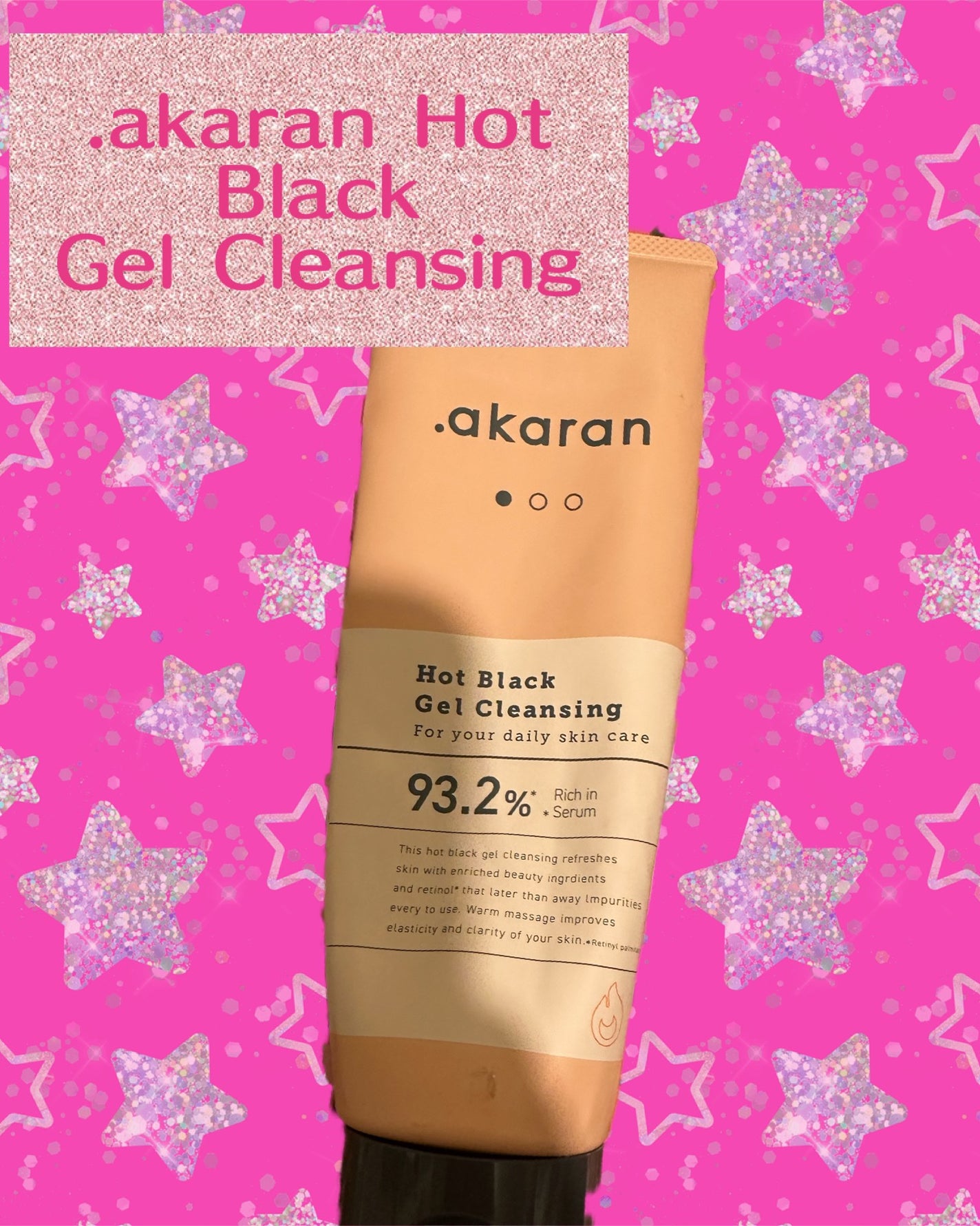 ホットブラックジェルクレンジング/.akaran/クレンジングジェルを使ったクチコミ(1枚目)