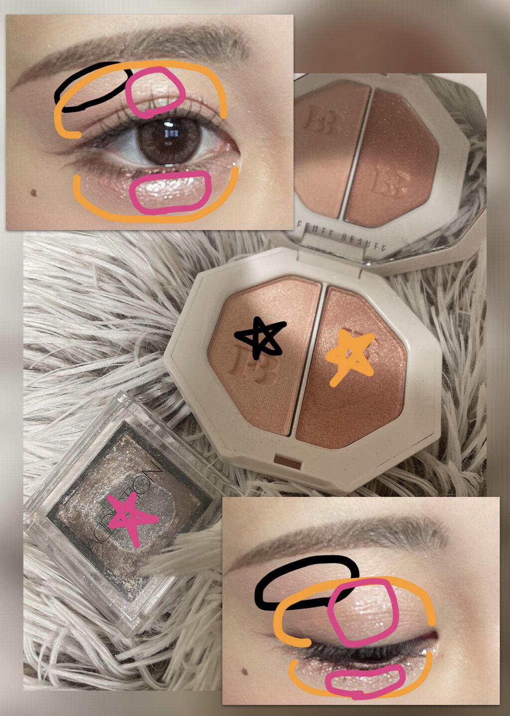 KILLAWATT FREESTYLE HIGHLIGHTER DUO/FENTY BEAUTY BY RIHANNA/パウダーハイライトを使ったクチコミ（3枚目）
