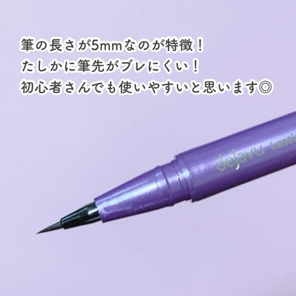 「密着アイライナー」ショート筆リキッド/デジャヴュ/リキッドアイライナーを使ったクチコミ(5枚目)
