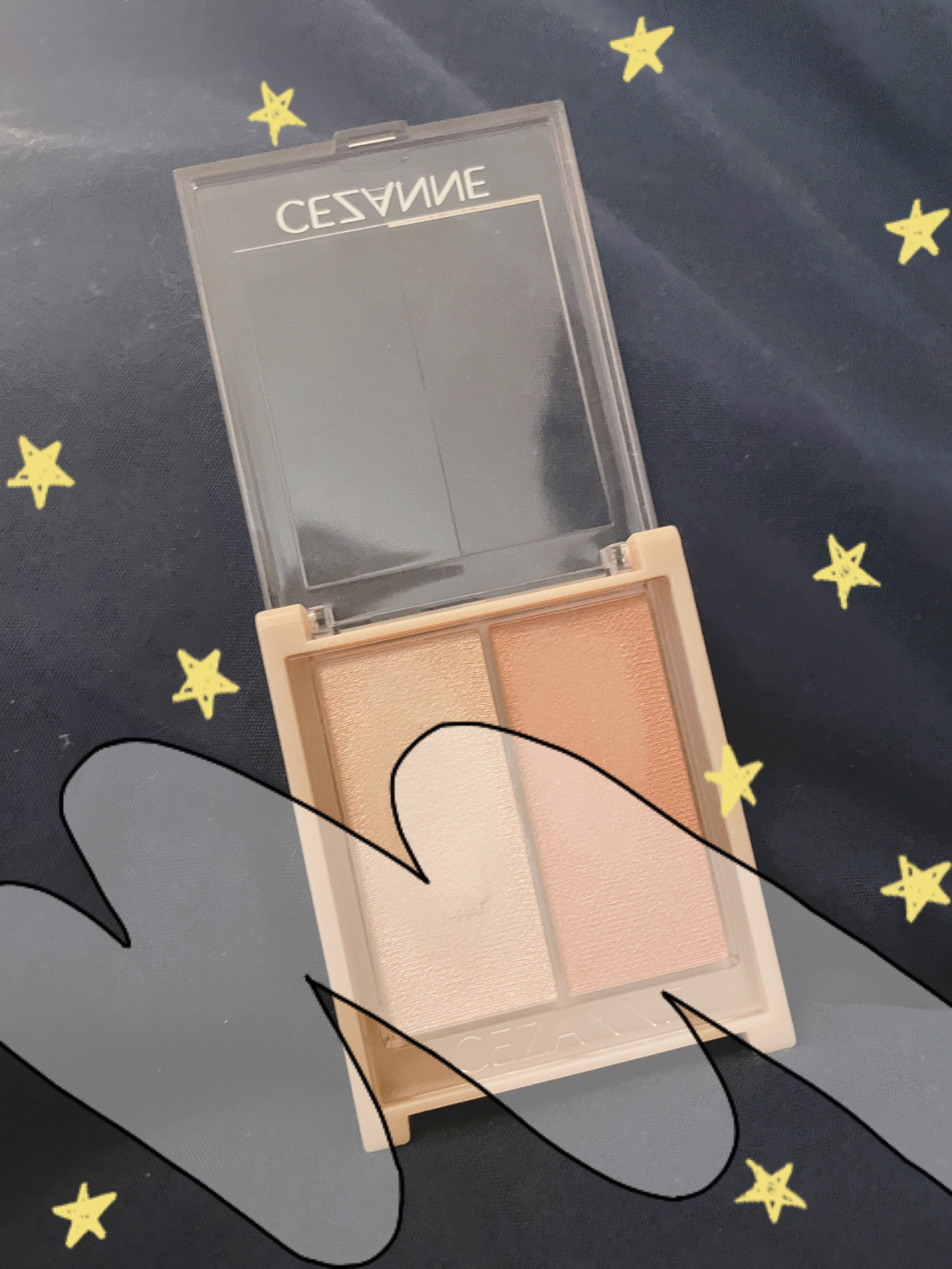 フェイスグロウカラー/CEZANNE/クリームハイライトを使ったクチコミ（1枚目）