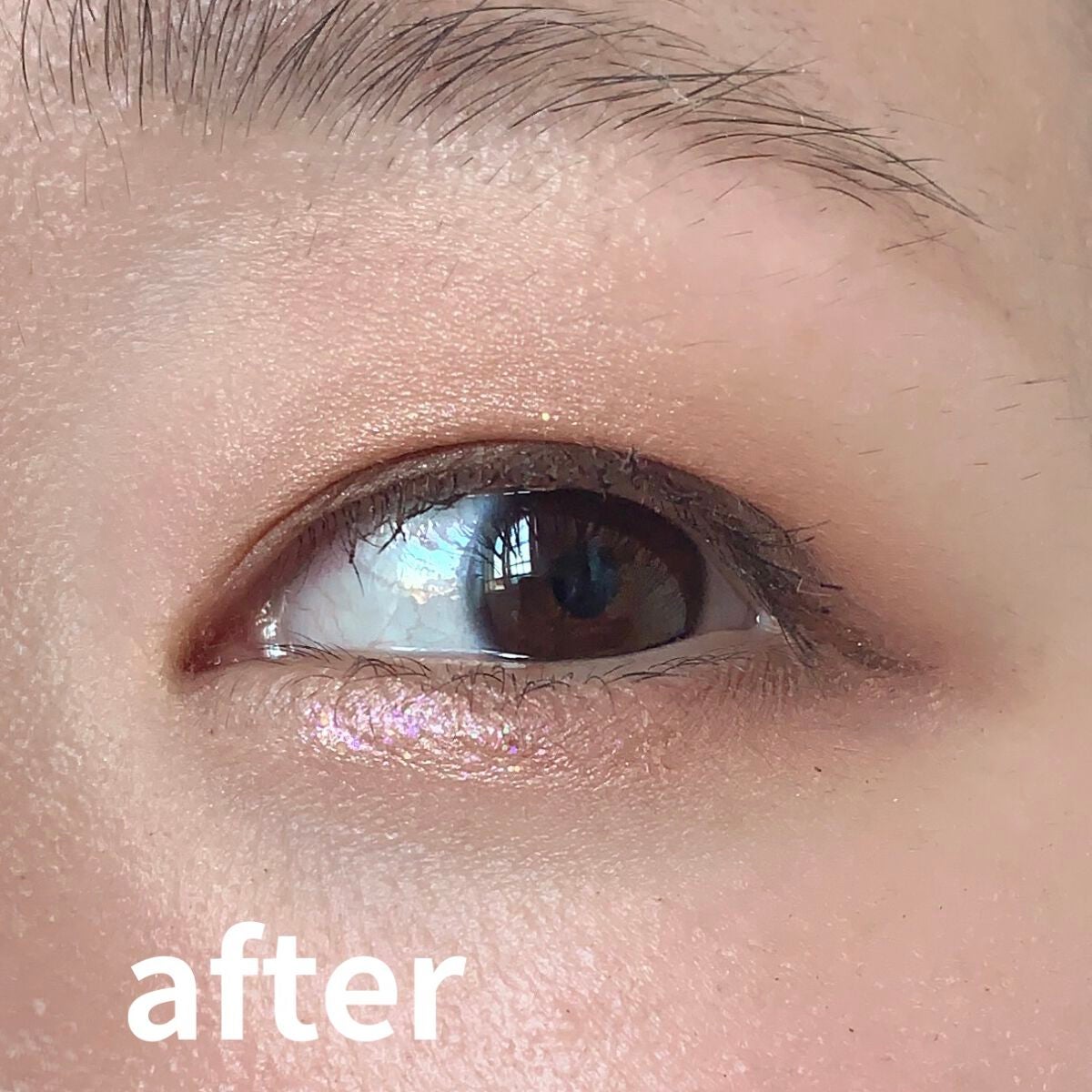 リキッド グリッター シャドウ/rom&nd/グリッターを使ったクチコミ(3枚目)