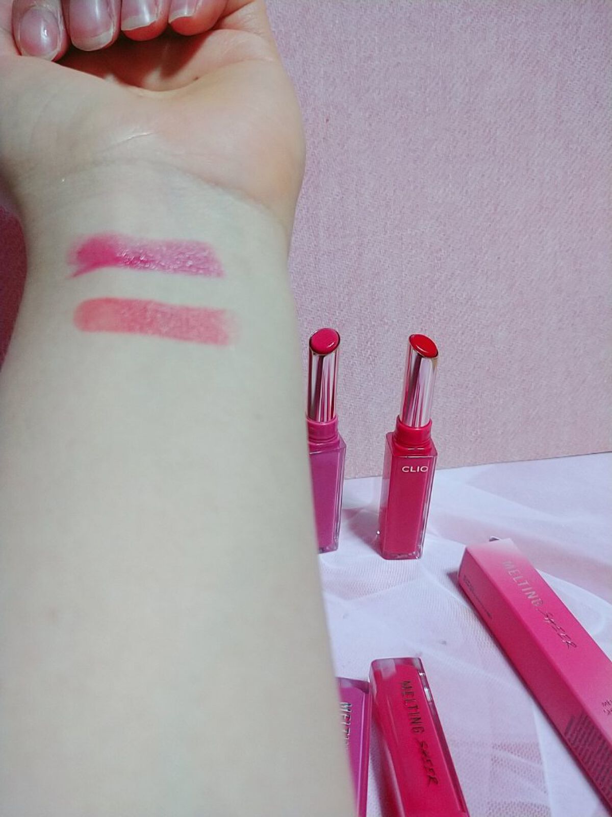 メルティング シアー リップ/CLIO/口紅を使ったクチコミ（2枚目）