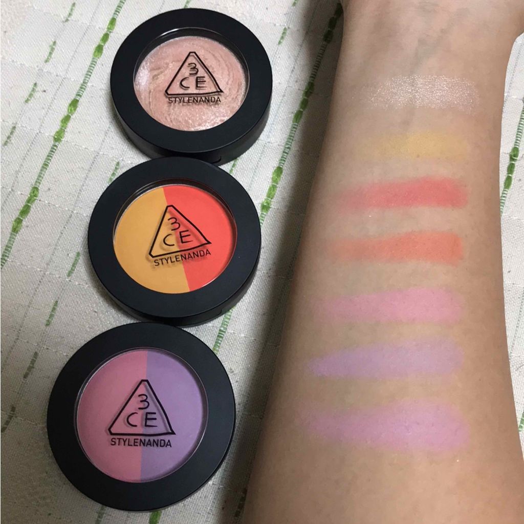 MARBLE HIGHLIGHTER/3CE/パウダーハイライトを使ったクチコミ(4枚目)