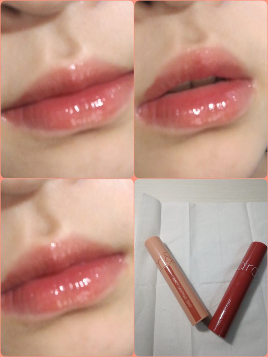 ジューシーラスティングティント/rom&nd/リップティントを使ったクチコミ(5枚目)