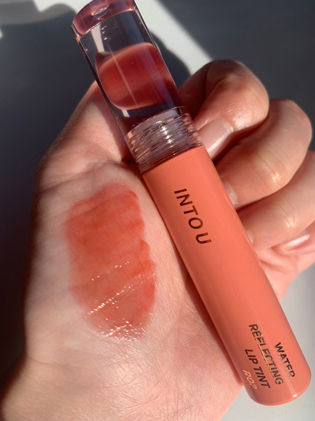 ウォーターリフレクティングリップティント/INTO U/リップティントを使ったクチコミ(3枚目)