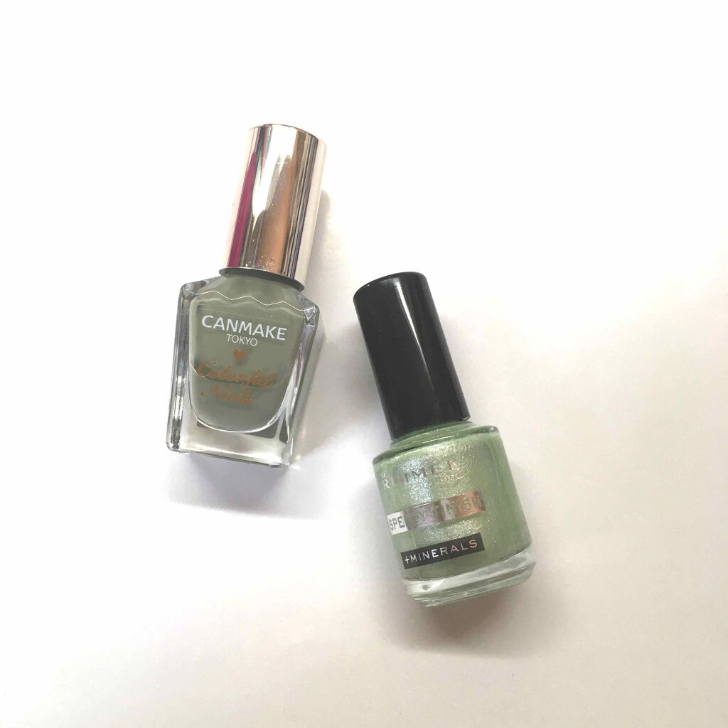 るなてぃーず on LIPS 「どっち塗ろうかな~~今日はグリーンの気分😳#グリーン#セルフネ..」(1枚目)