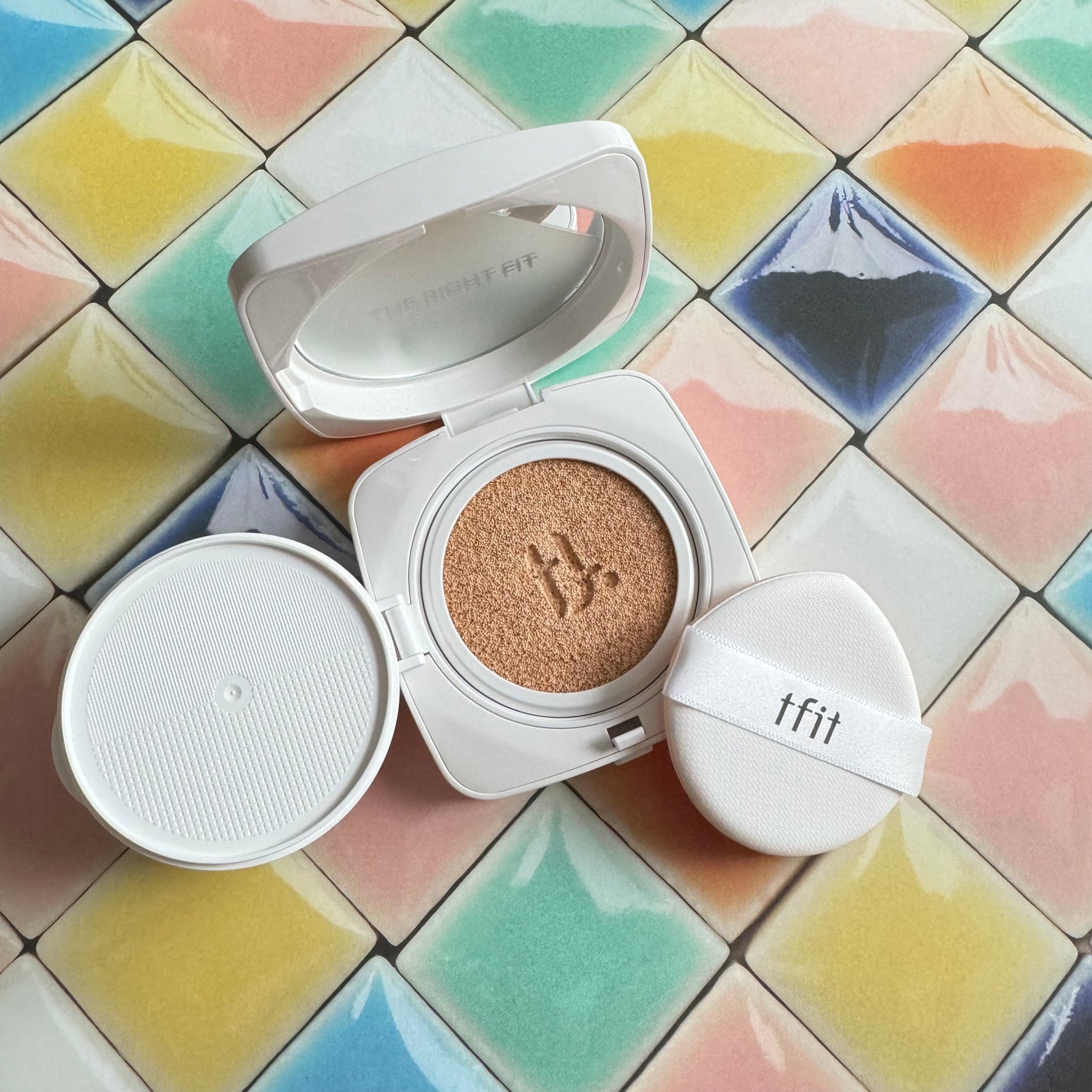 レイヤリングフィットカバークッションEX/TFIT/クッションファンデーションを使ったクチコミ(4枚目)