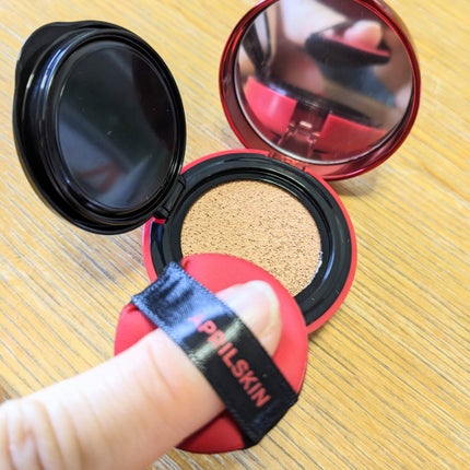 ハイパーカバーフィットクッション red/APRILSKIN/クッションファンデーションを使ったクチコミ(2枚目)