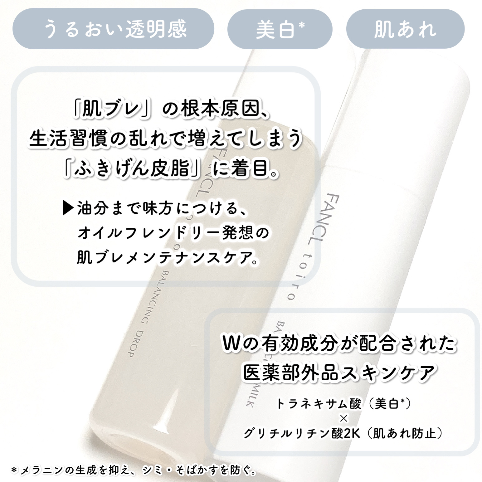 トイロ バランシングドロップ＜医薬部外品＞（化粧液）/ファンケル/化粧水を使ったクチコミ（3枚目）