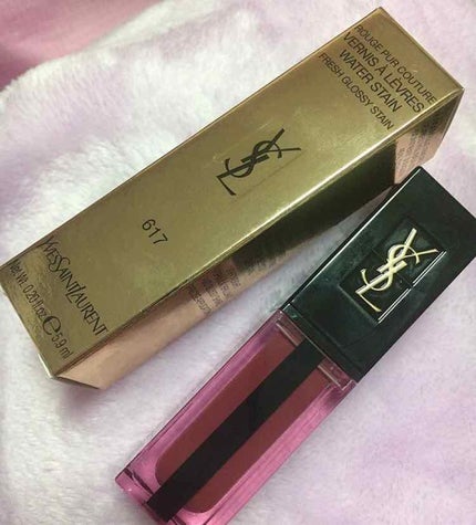 ルージュ ピュールクチュール ヴェルニ ウォーターステイン/YVES SAINT LAURENT BEAUTE/口紅を使ったクチコミ(1枚目)