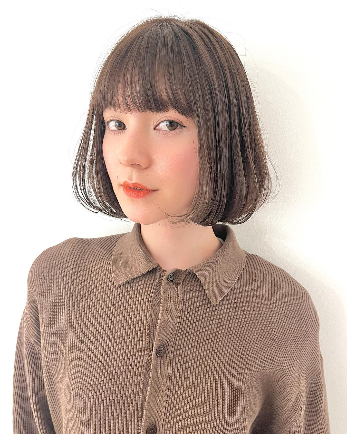 HARUNA on LIPS 「.シルエットにこだわるボブ💕.首の長さや、骨格に合わせて扱いや..」(2枚目)