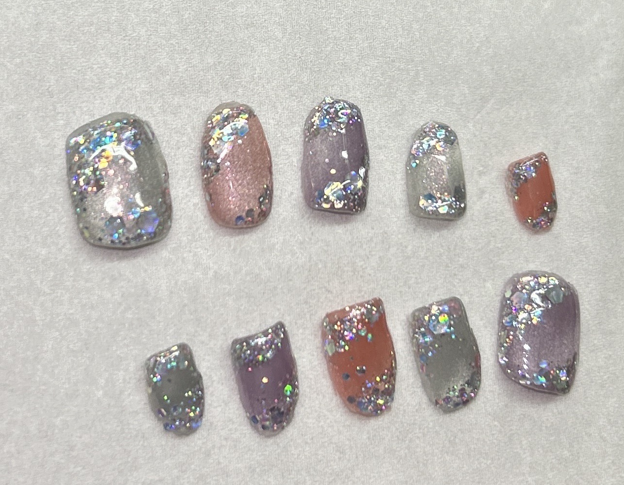 グリッターパウダー/セリア/ネイル用品を使ったクチコミ（1枚目）