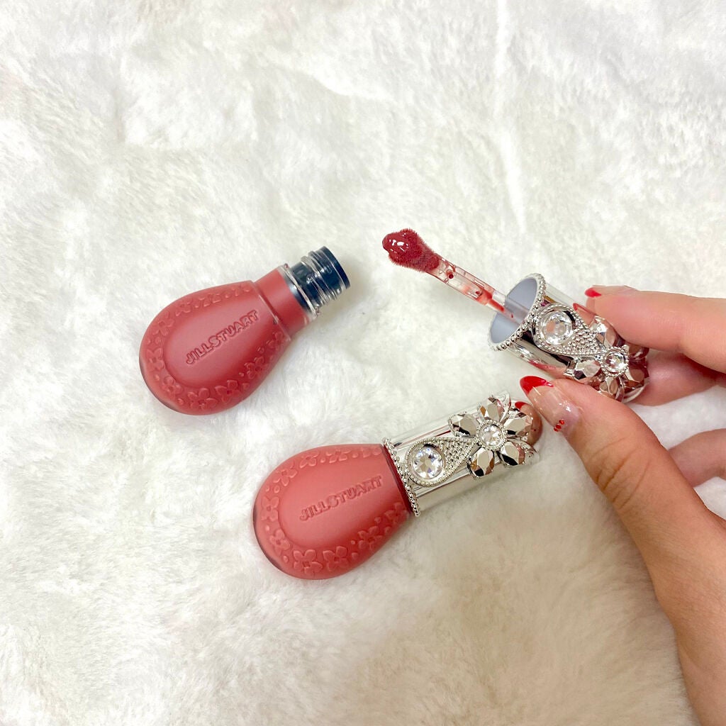 ジルスチュアート ブルームドロップ リップ&チーク シフォン/JILL STUART/リキッドチークを使ったクチコミ(2枚目)