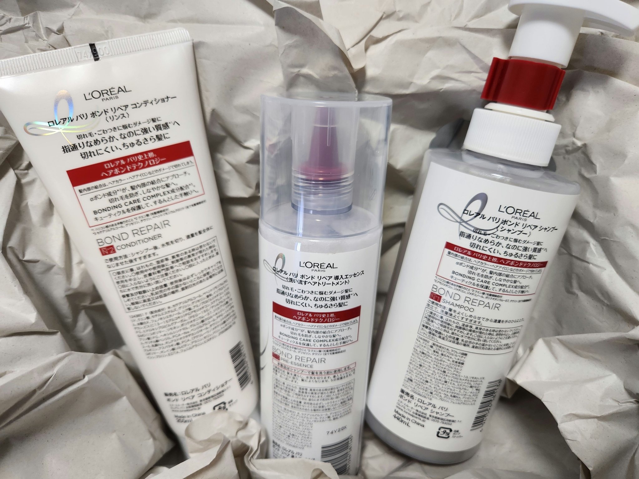 ロレアル パリ ボンド リペア シャンプー／コンディショナー/ロレアル パリ/市販シャンプーを使ったクチコミ（2枚目）
