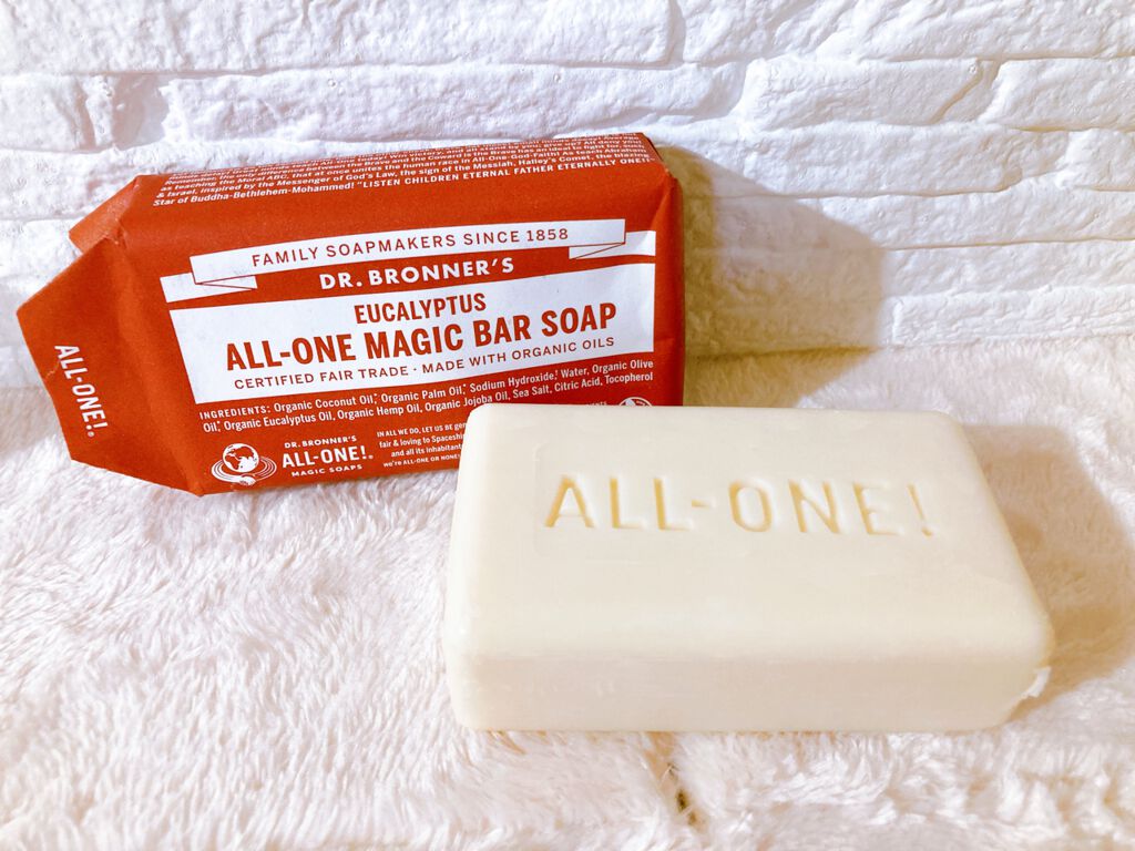 マジックソープバー ベビーマイルド(無香料)/ドクターブロナー/ボディ石鹸を使ったクチコミ（1枚目）