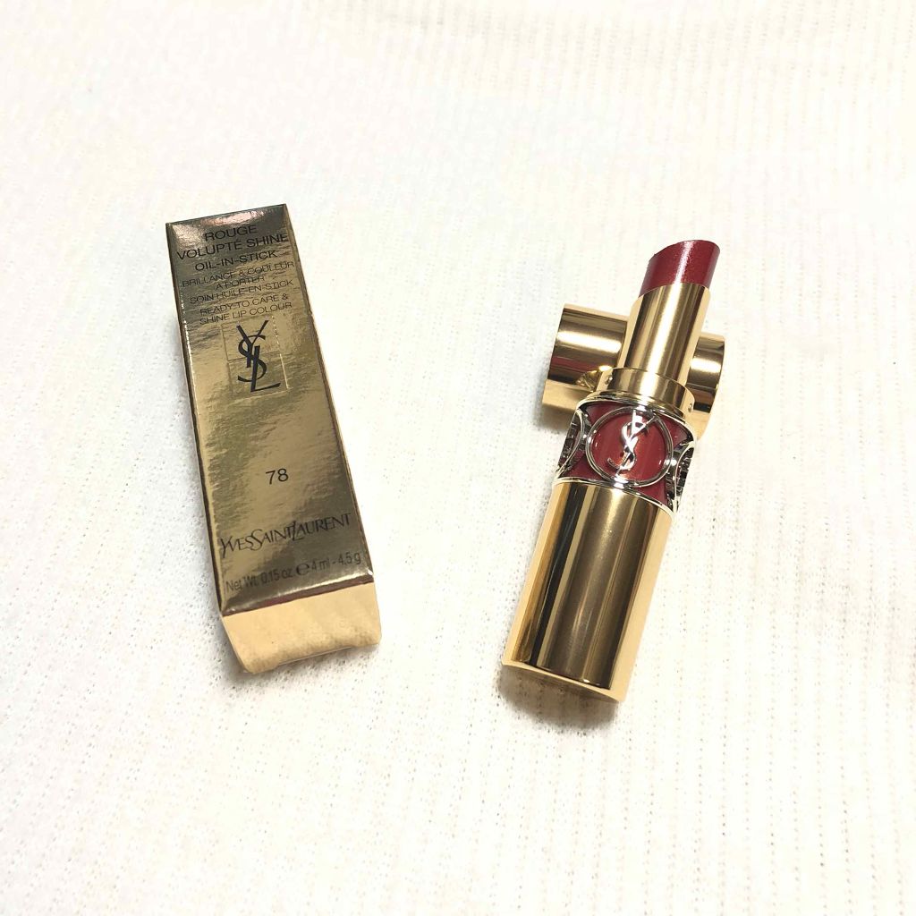 ルージュ ヴォリュプテ シャイン/YVES SAINT LAURENT BEAUTE/口紅を使ったクチコミ（1枚目）