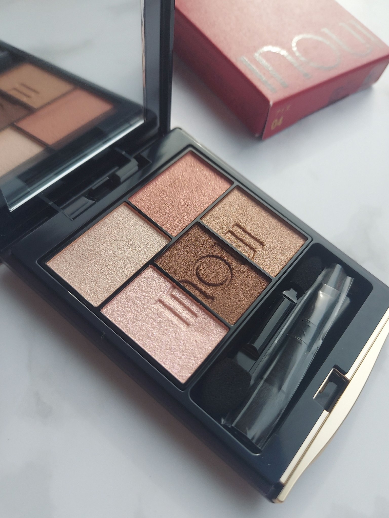 インウイ アイズ 04 モーヴブラウン/INOUI/アイシャドウパレットを使ったクチコミ（2枚目）