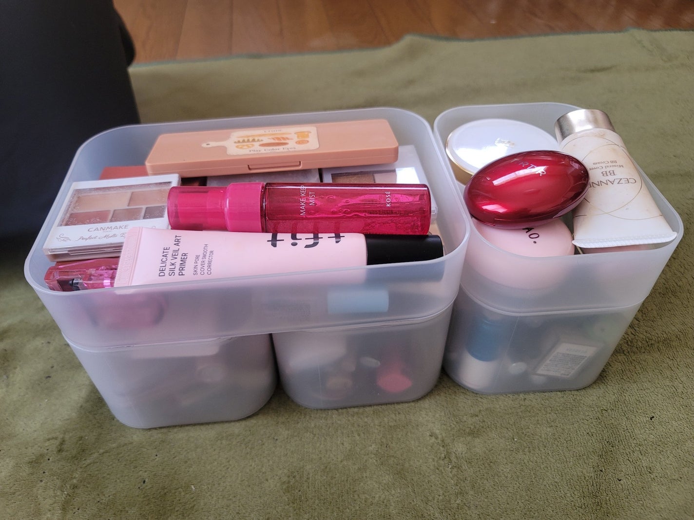 ナイロンメイクボックス・L/無印良品/化粧ポーチを使ったクチコミ(4枚目)