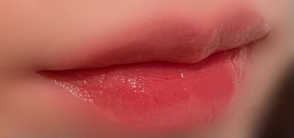 ジューシーラスティングティント 09 ライチコーラル(LITCHI CORAL)/rom&nd/リップティントを使ったクチコミ（3枚目）