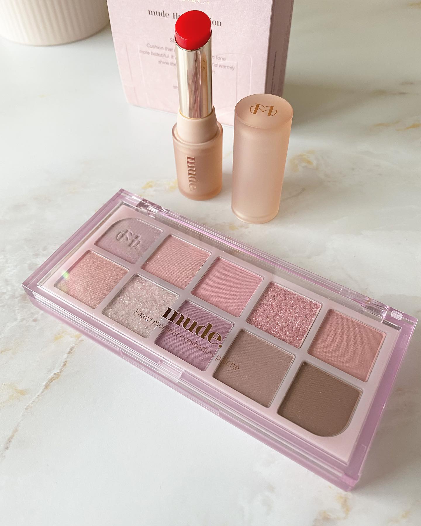 ベアーシャインリップバーム/mude./口紅を使ったクチコミ（2枚目）