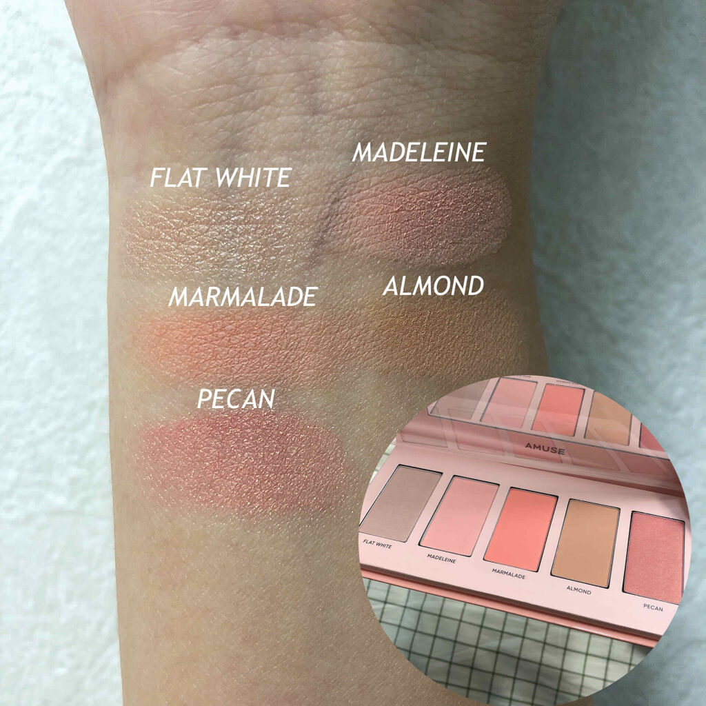 チークブーケパレット/AMUSE/パウダーチークを使ったクチコミ（2枚目）