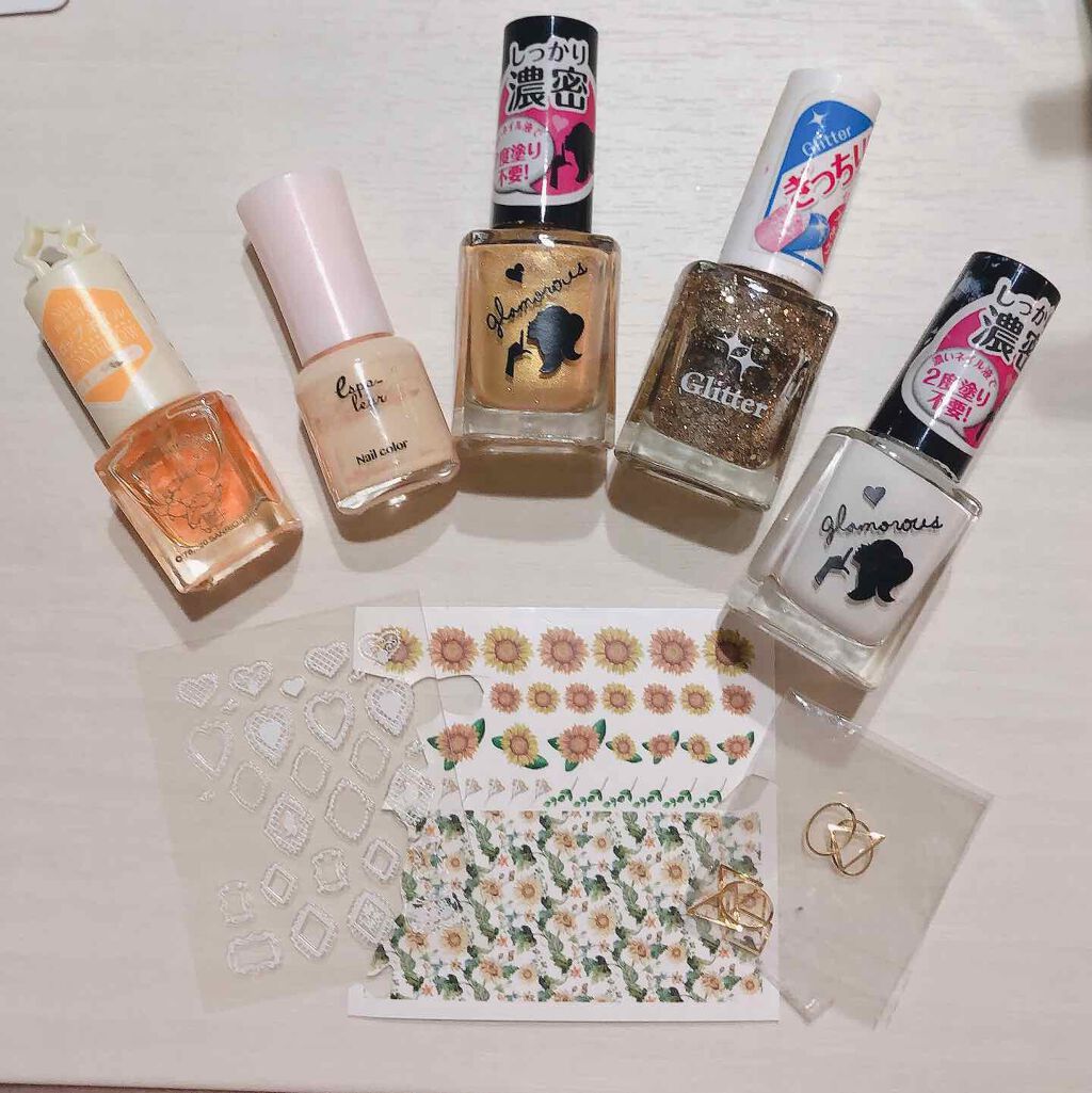 ダイソー エスポルール ネイルポリッシュ/エスポルール/マニキュアを使ったクチコミ（3枚目）