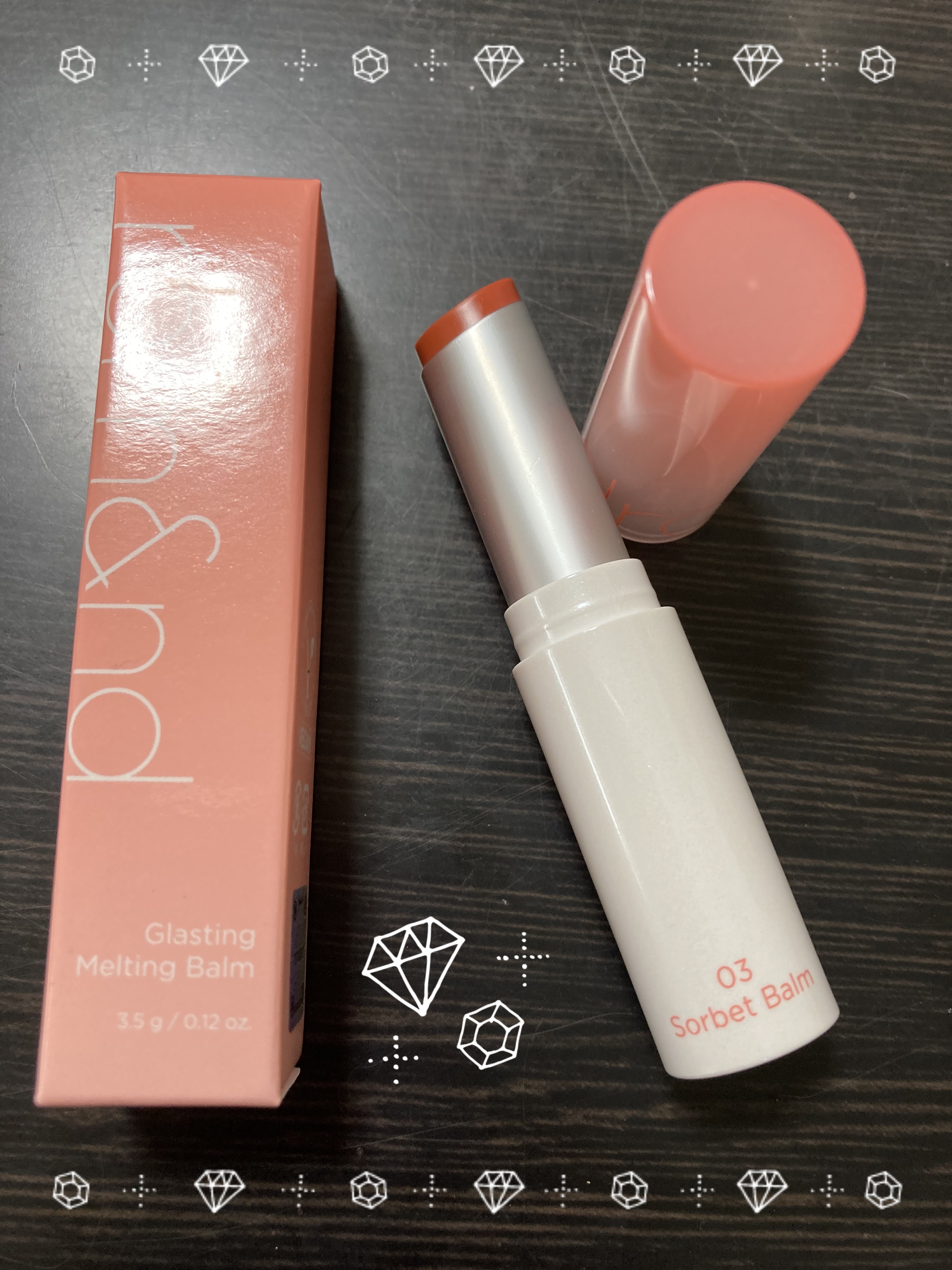 グラスティングメルティングバーム/rom&nd/リップバームを使ったクチコミ（1枚目）