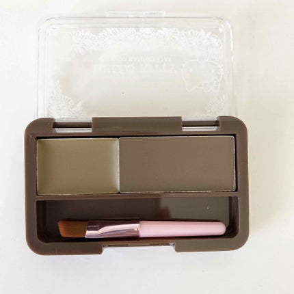 Blooming Kitty アイブロウパレット/DAISO/パウダーアイブロウを使ったクチコミ(2枚目)