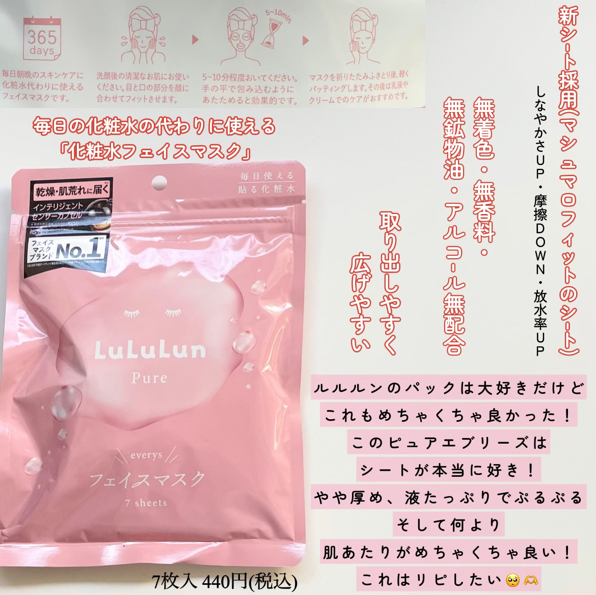 ルルルンピュア エブリーズ/ルルルン/シートマスク・パックを使ったクチコミ（2枚目）
