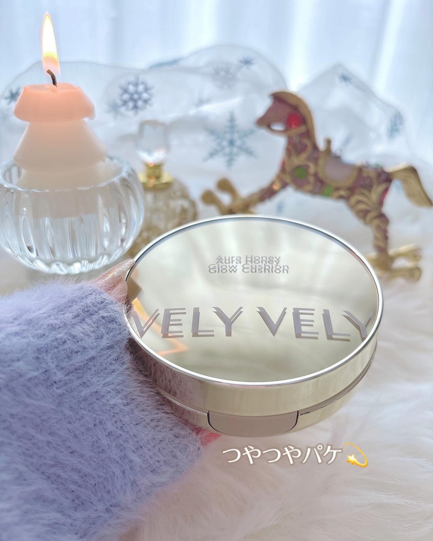 はちみつツヤ肌クッションファンデ/VELY VELY/クッションファンデーションを使ったクチコミ(6枚目)