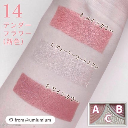 ジューシーピュアアイズ/キャンメイク/アイシャドウパレットを使ったクチコミ(5枚目)