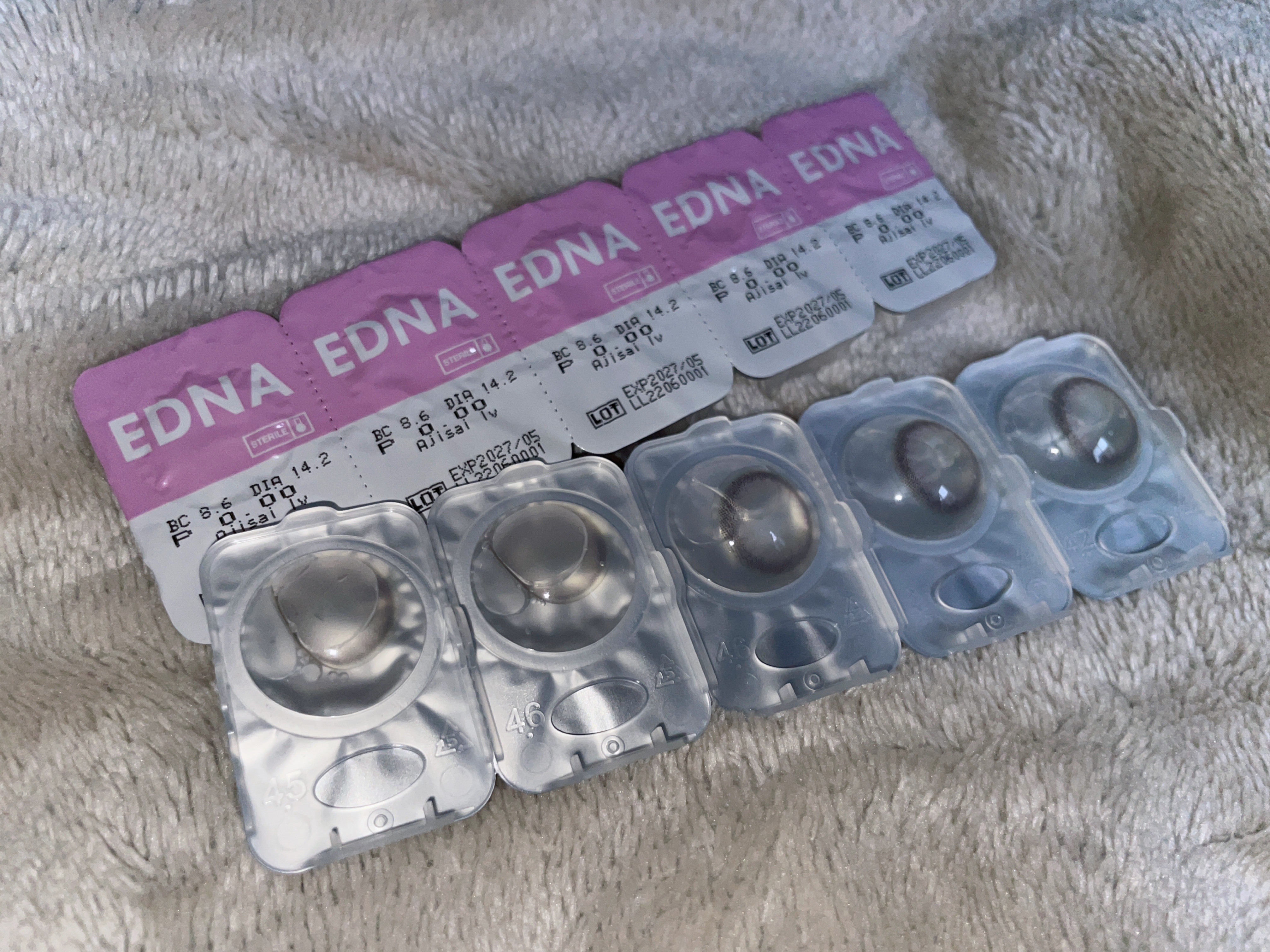 EDNA 1day あじさいラベンダー/EDNA/ワンデー（１DAY）カラコンを使ったクチコミ（1枚目）