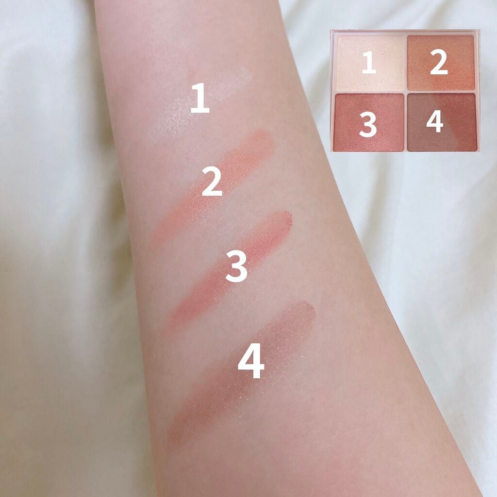 シルキースフレアイズ/キャンメイク/アイシャドウパレットを使ったクチコミ(2枚目)