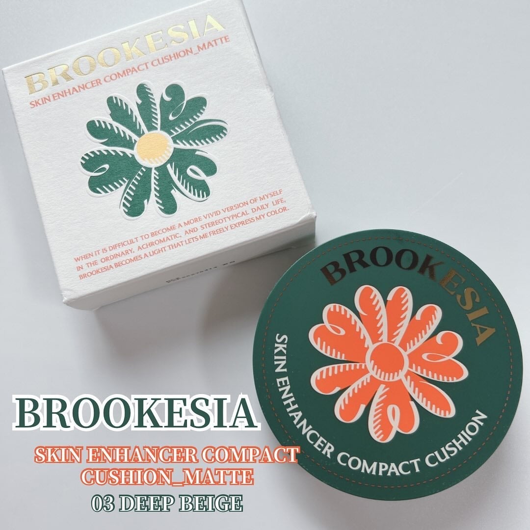 スキンエンハンサー コンパクト クッション (マット)/BROOKESIA/クッションファンデーションを使ったクチコミ(1枚目)