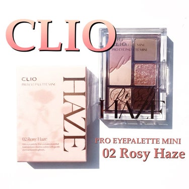 CLIO
PRO EYE PALETTE MINI
02 Rosy Haze

color chart ( 写真3枚目参照 )
左上から 𓂃

1 ペアチェリー 
2 ピュアフォグ
3 ラブオン