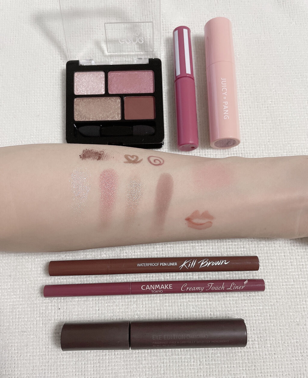 カラーリキッド 02ベリー/CandyDoll/リキッドチークを使ったクチコミ（2枚目）