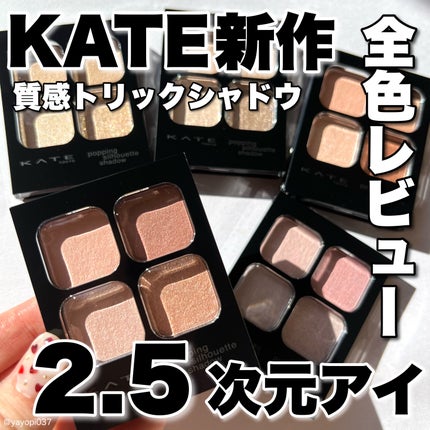 ケイト ポッピングシルエットシャドウ/KATE/アイシャドウパレットを使ったクチコミ(1枚目)