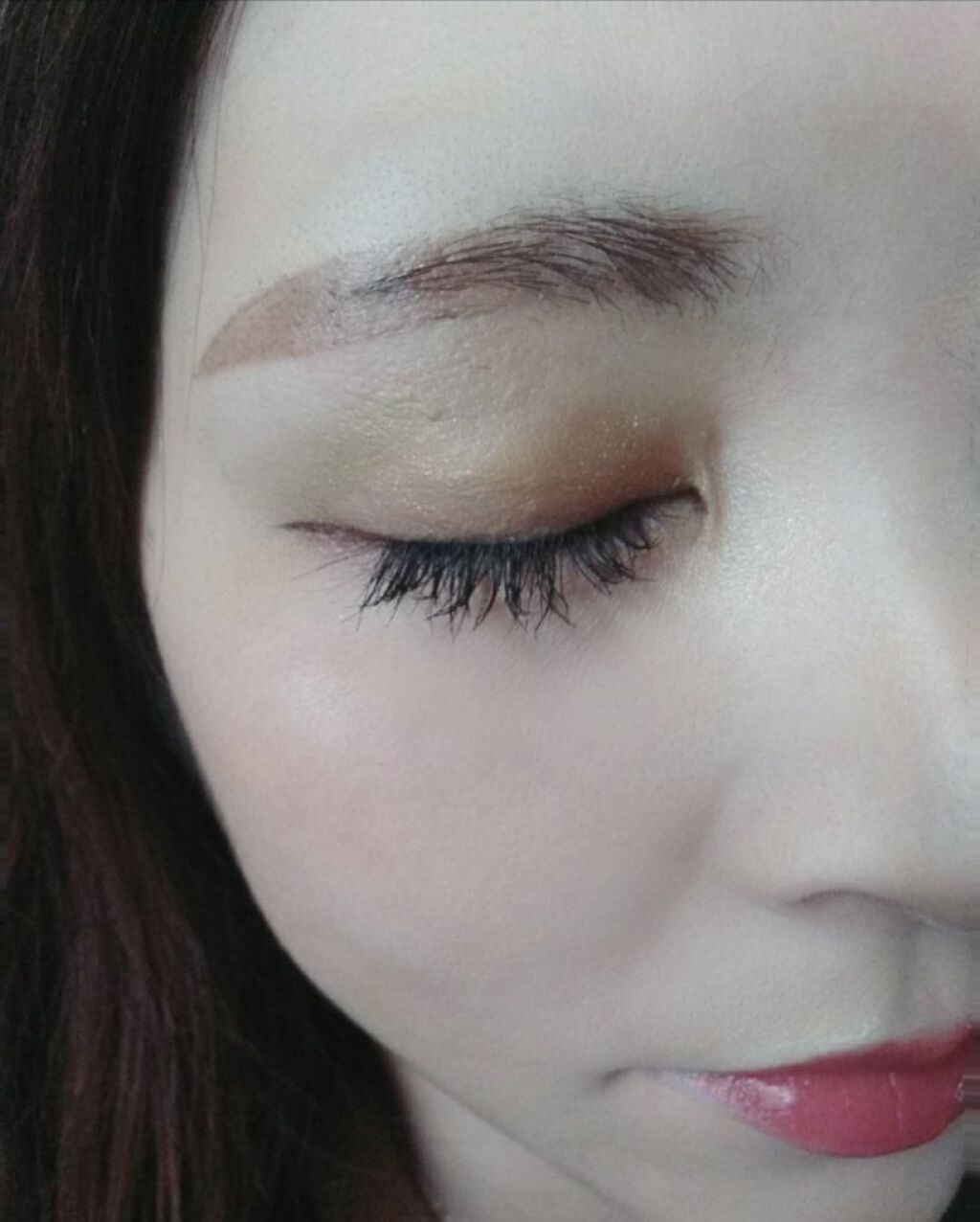 カスタムシャドウ/ドーリーウインク/単色アイシャドウを使ったクチコミ（3枚目）