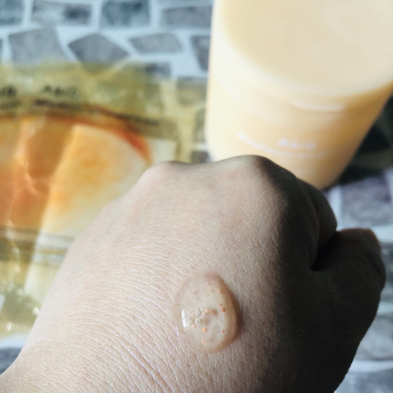 グルタチオンソームダークスポットセラムビタドロップ/Abib /美容液を使ったクチコミ（2枚目）