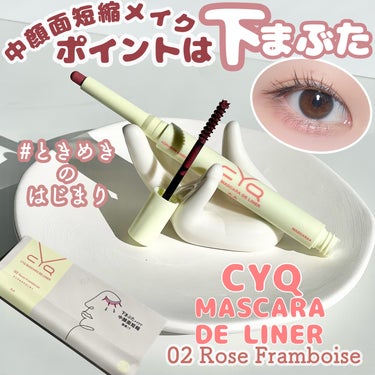 CYQ MASCARA DE LINER 02 ロゼフランボワーズ/CYQ/マスカラを使ったクチコミ（1枚目）