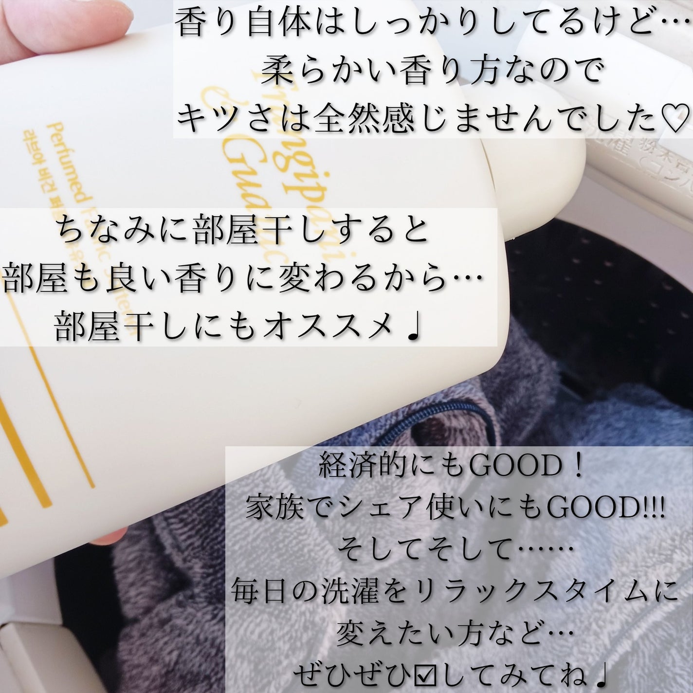 みみりん₍ᐢ⑅•༝•⑅ᐢ₎ on LIPS 「【使った商品】LAVOIRパフュームド・ヴィーガン柔軟剤(プル..」(4枚目)