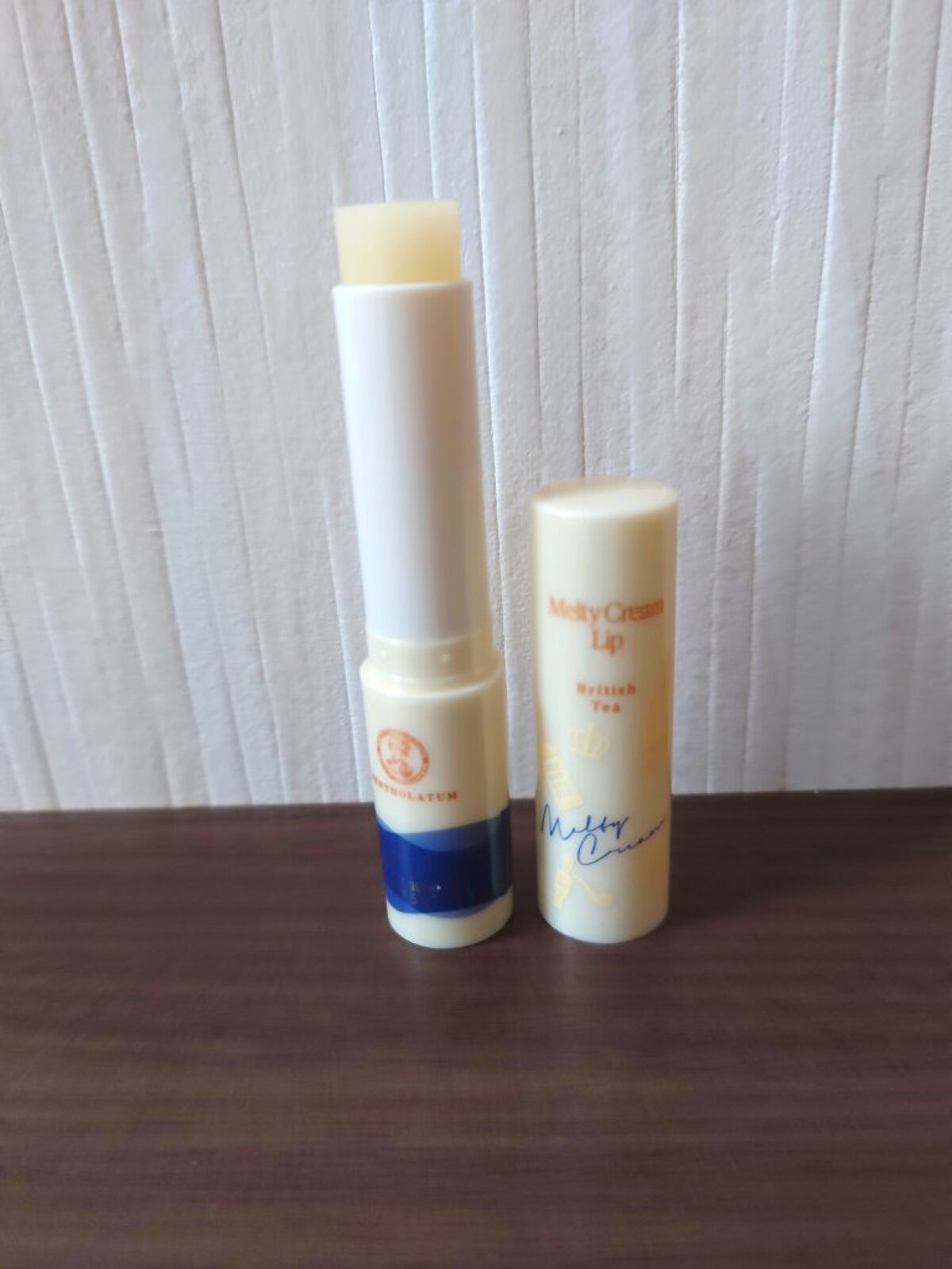 メルティクリームリップ　ブリティッシュティー/メンソレータム/リップクリームを使ったクチコミ（2枚目）