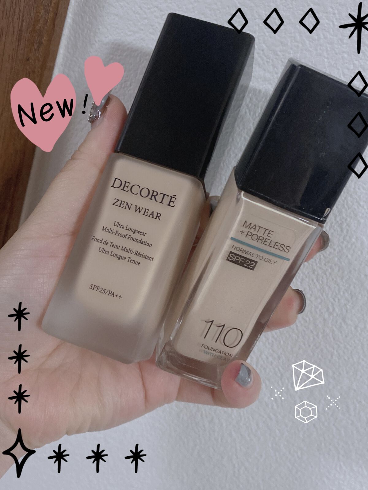 【美品】コスメデコルテ リキッドファンデーション 化粧下地 2本 楽天市場】コスメデコルテ ゼン ウェア グロウ 30ml 全10色 SPF20／PA