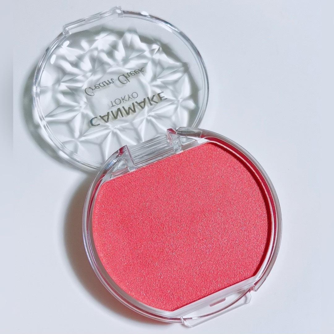 クリームチーク(パールタイプ) P01 ピーチダズル/キャンメイク/ジェル・クリームチークを使ったクチコミ（2枚目）