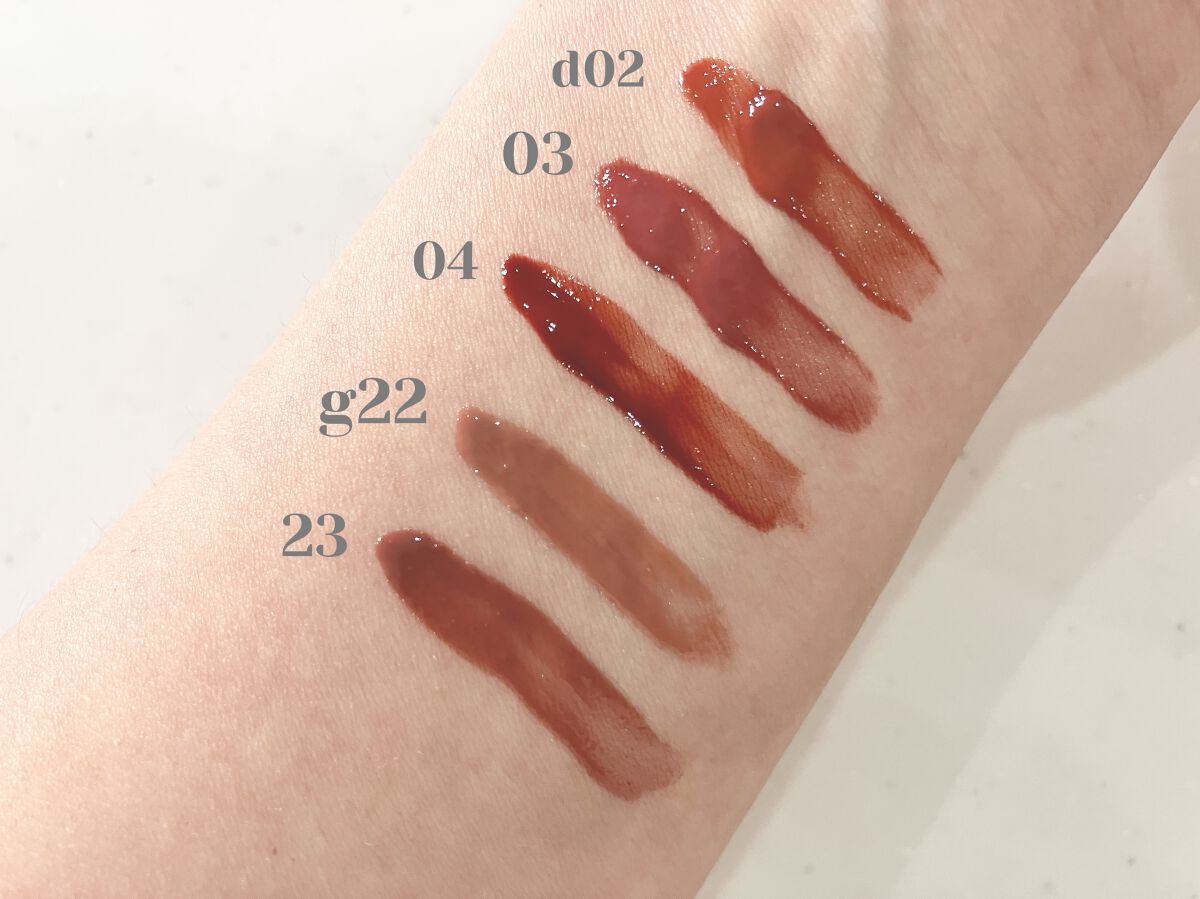 ジューシーラスティングティント/rom&nd/リップティントを使ったクチコミ（3枚目）