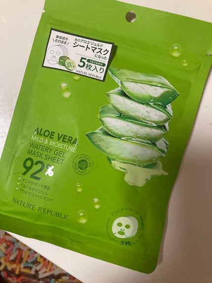 スージングジェルマスクシート/ネイチャーリパブリック/シートマスク・パックを使ったクチコミ(1枚目)