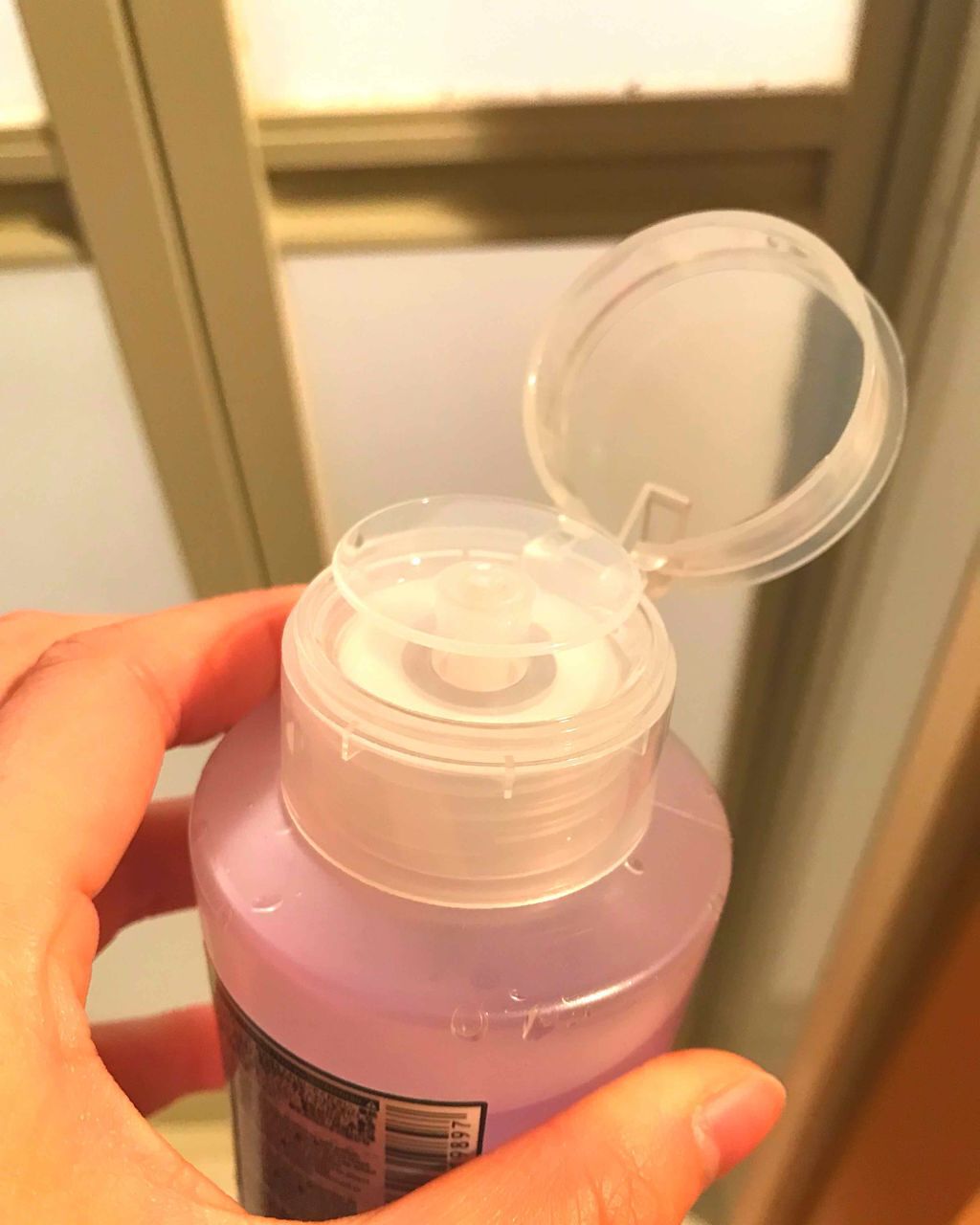 ワンプッシュディスペンサーボトル/DAISO/その他スキンケアグッズを使ったクチコミ(2枚目)
